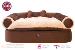 Cama acolchonada para perros tipo sofa