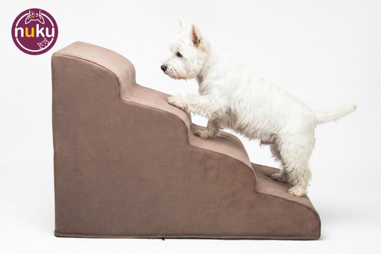 Escaleras para perros soft de 4 gradas con descanso - Imagen 2