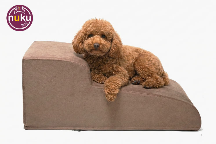Escaleras para perros soft de 2 gradas con descanso