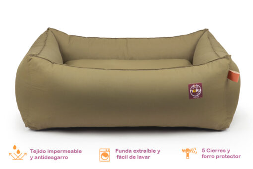 Cama para perro Impermeable Vincent Olivo - Imagen 2
