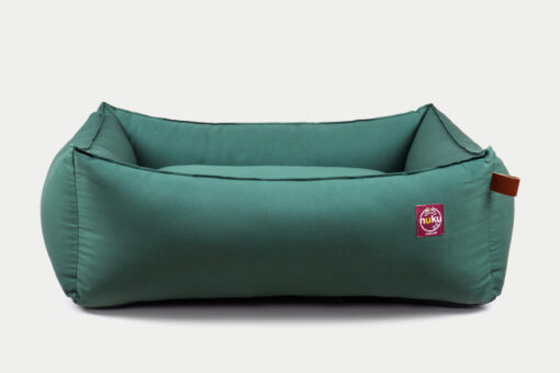 Cama para perro de 100% algodón Vincent Verde Olivo